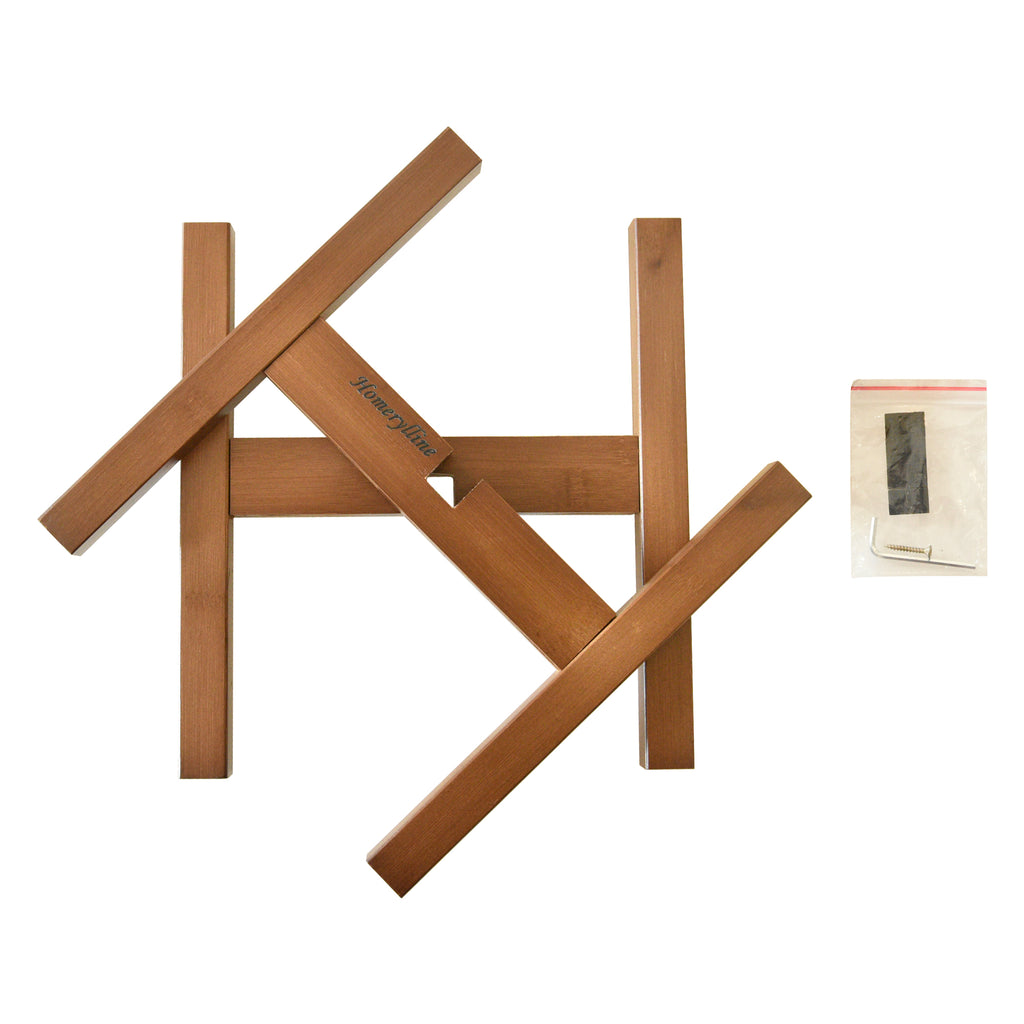 Adjustable plant Stand, bamboo plant Stand in medieval modern style, sturdy plant support, suitable for 8, 9, 10, 11, 12-inch flowerpots (excluding flowerpots and plants)
